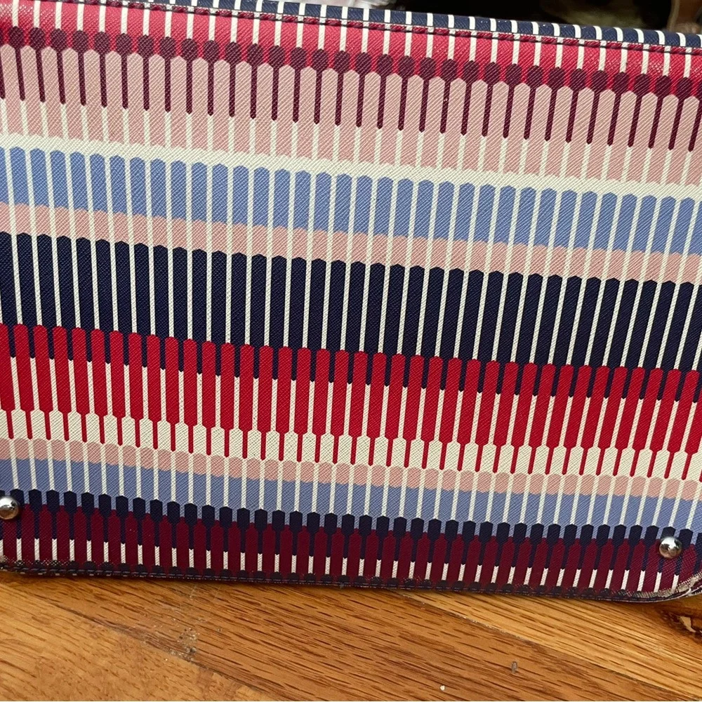 Lauren Ralph Lauren Alyssa -TTE-Medium Marine multi color purse - Picture 5 of 9